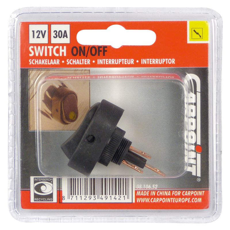 Carpoint Carpoint Schakelaar Aan/uit Gele LED 0810652