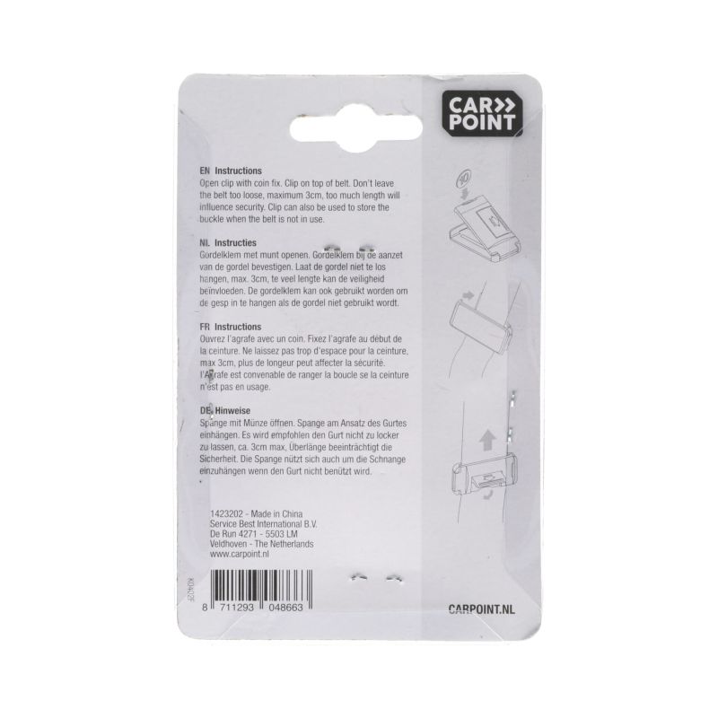 Carpoint Gordelklemmen 2stuks Type-T 1423202