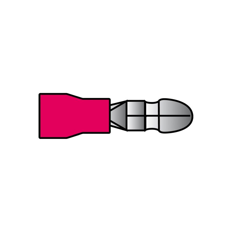 Carpoint Carpoint Rondstekker 547 Rood Ø 4.0mm 10 Stuks 1623807