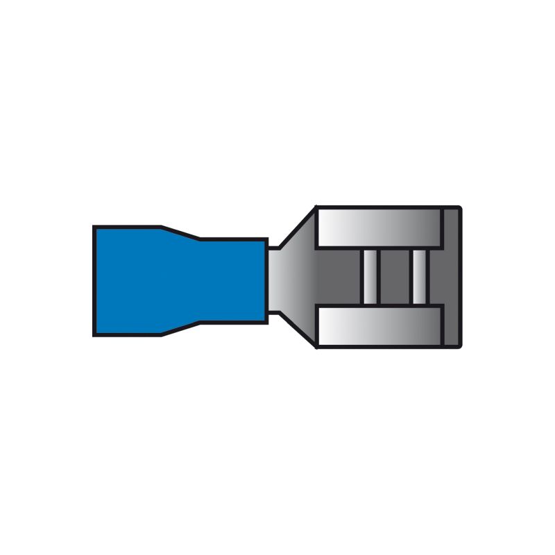 Carpoint Carpoint Vlakstekerhuls 542 Blauw 6.3x0.8mm 10 Stuks 1623822