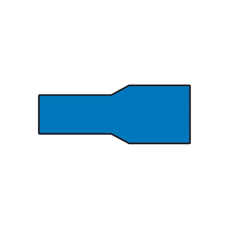 Carpoint Carpoint Vlakstekerhuls 1542 Blauw 6.3x0.8mm 10 Stuks 1623825