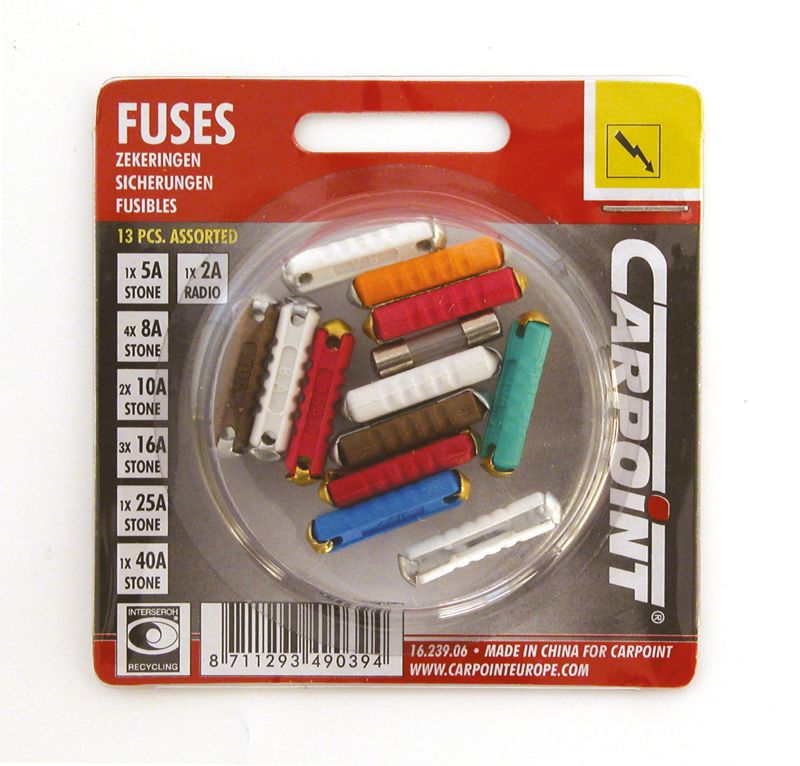 Carpoint Carpoint Steenzekering Assortiment 5-40A 13 Stuks 1623906