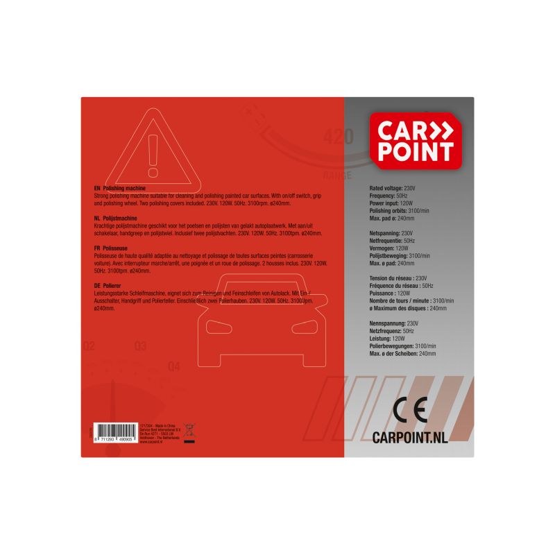 Carpoint Poetsmachine 230V 120W 1717304