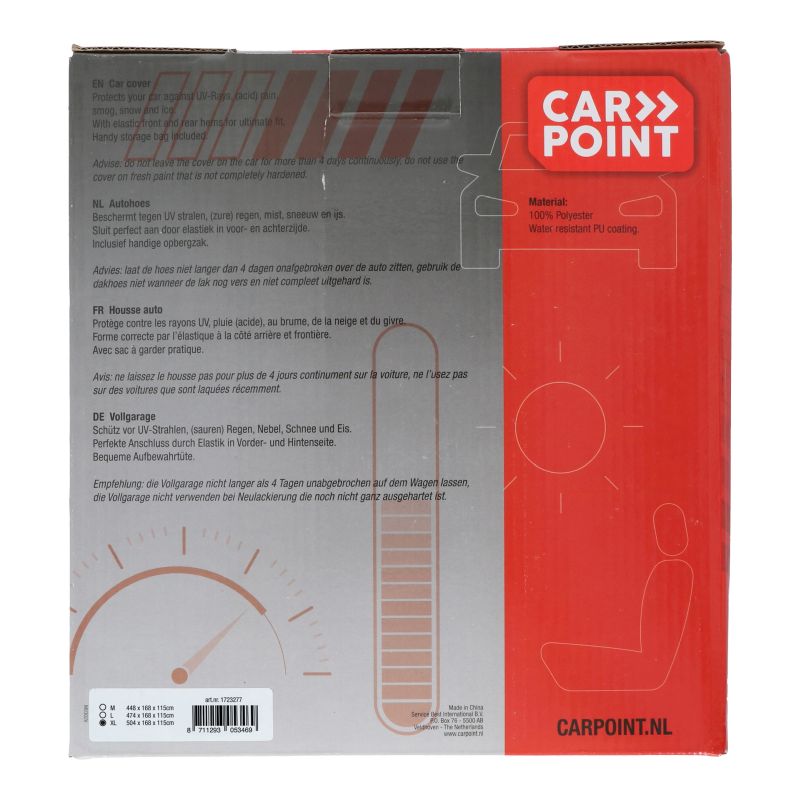 Carpoint Carpoint Autohoes Polyester Stationcar XL 504x168x115cm 1723277
