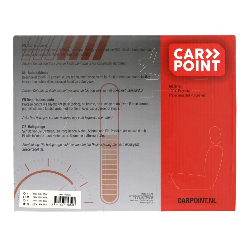 Carpoint Carpoint Dakhoes Polyester XL 292x160x33cm 1723283