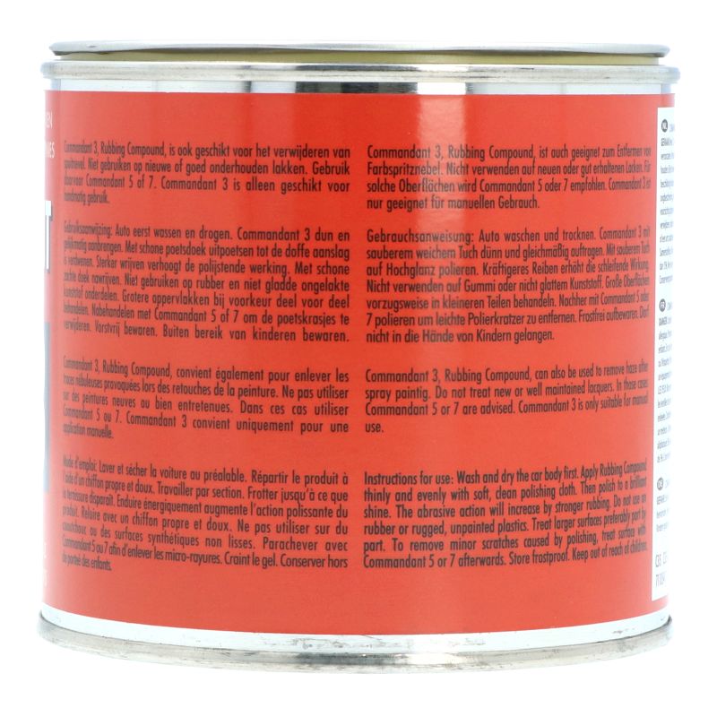 Commandant Commandant Rubbing Compound 3 500gr 1830653