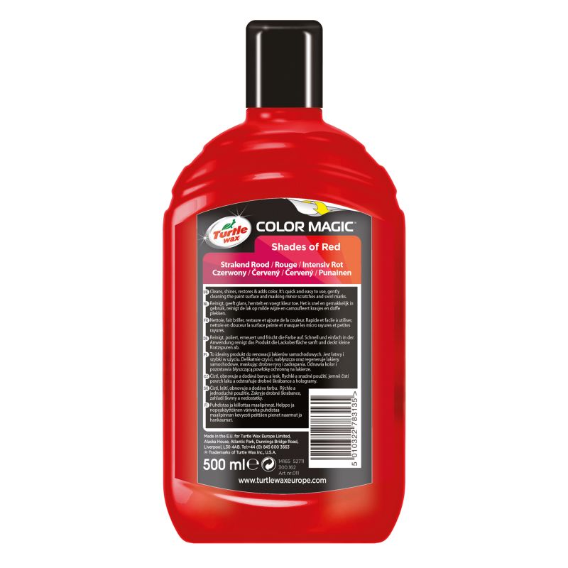 Turtle Wax Turtle Wax 52711 Color Magic Radiant Red Wax 500ml 1830849