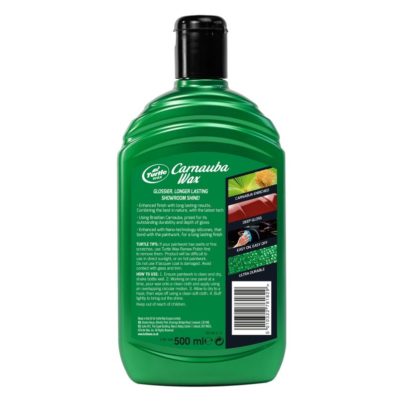 Turtle Wax Turtle Wax 52857 GL Carnauba Car Wax 500ml 1830883