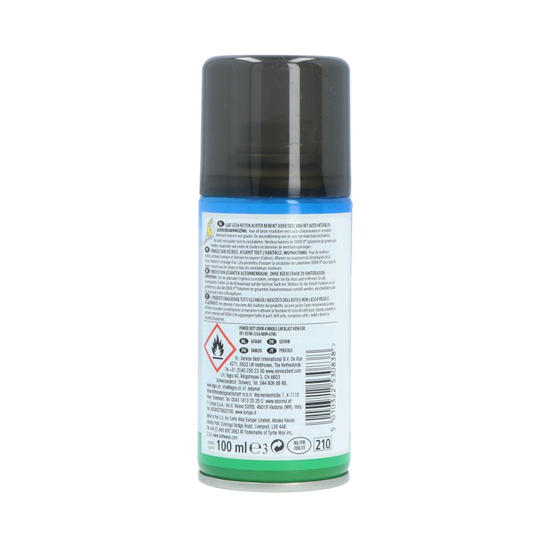 Turtle Wax Turtle Wax 53112 Power Out Odor-X Whole Car Blast- New Car 100ml 1830915