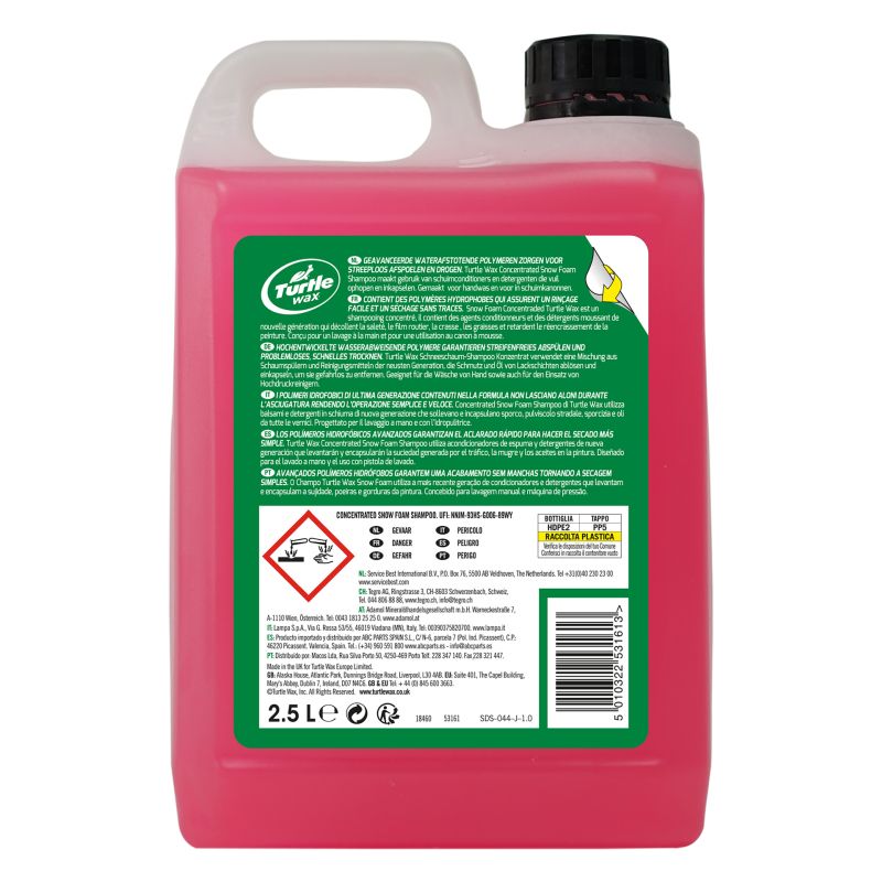 Turtle Wax Turtle Wax 53161 Hybrid Snow Foam shampoo 2.5Ltr 1830933