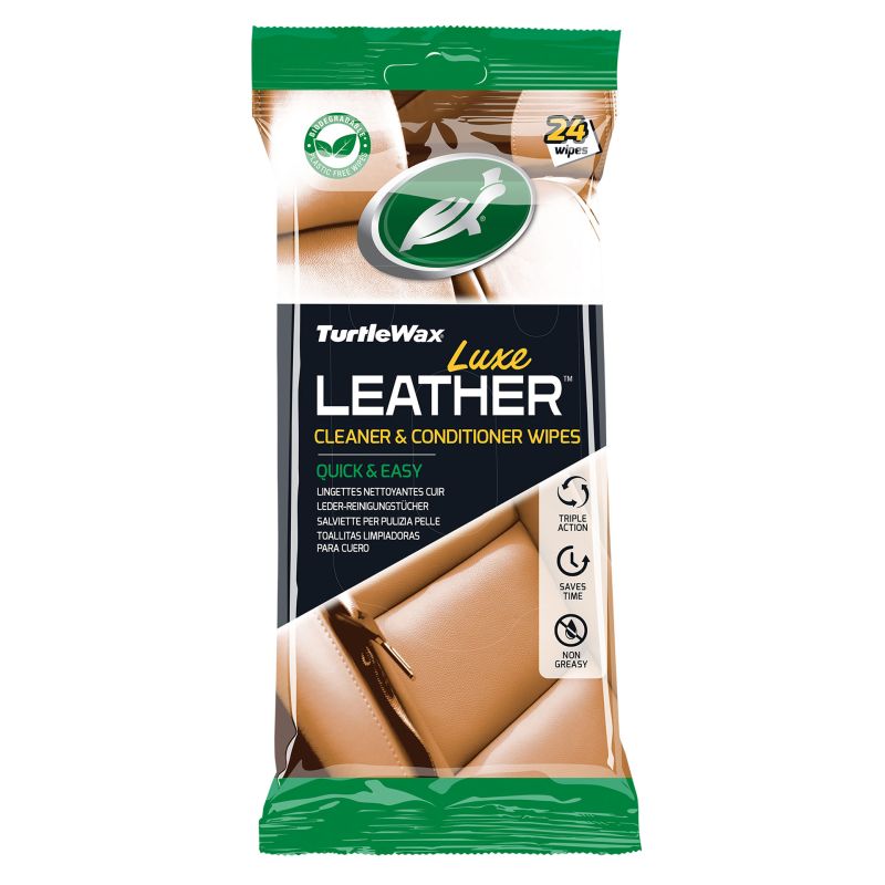 Turtle Wax Turtle Wax 54097 Luxe Leather Cleaner & Conditioner doekjes 24 stuks 1830964