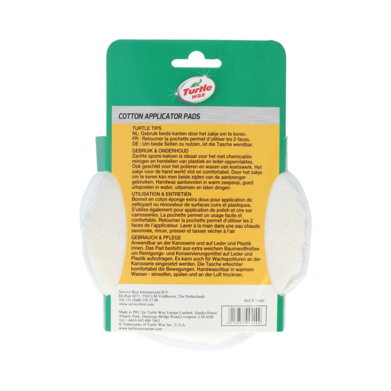 Turtle Wax Turtle Wax X711td Poetspad katoen 2 stuks 1831210