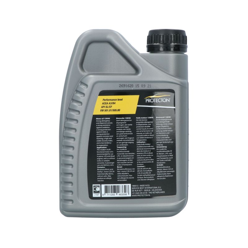 Protecton Protecton Motorolie 15W-40 A3/B4 1 Liter 1890512