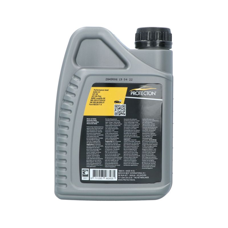 Protecton Protecton Motorolie Synthetisch 5W-40 C3 1 Liter 1890516