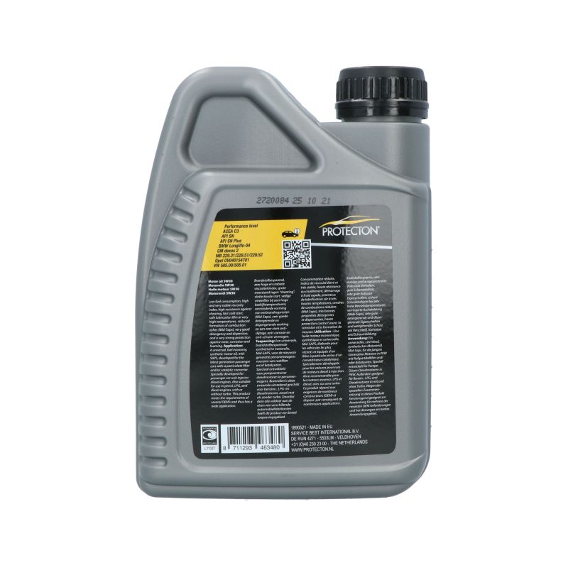 Protecton Protecton Motorolie Synthetisch 5W-30 C3 1 Liter 1890521