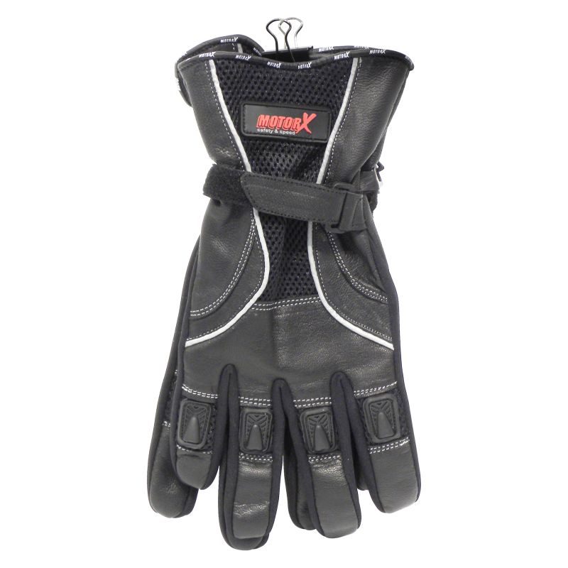 Motor X Motorhandschoenen leder zomer zwart M 4290301