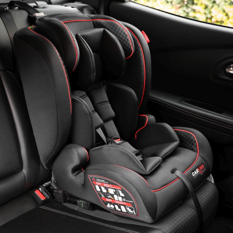 Carkids Carkids I-Size Kinderzitje Jessie 76-150cm Isofix Zwart/Rood 4310035