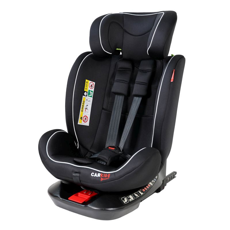 Carkids Carkids I-Size Kinderzitje Darcy 360° Draaibaar 40-150cm Isofix Zwart/Wit 4310036