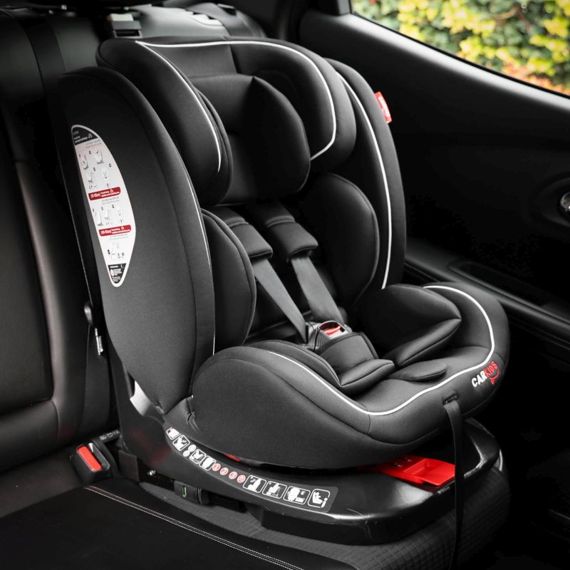 Carkids Carkids I-Size Kinderzitje Darcy 360° Draaibaar 40-150cm Isofix Zwart/Wit 4310036