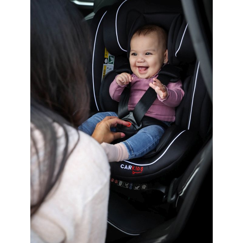 Carkids Carkids I-Size Kinderzitje Darcy 360° Draaibaar 40-150cm Isofix Zwart/Wit 4310036