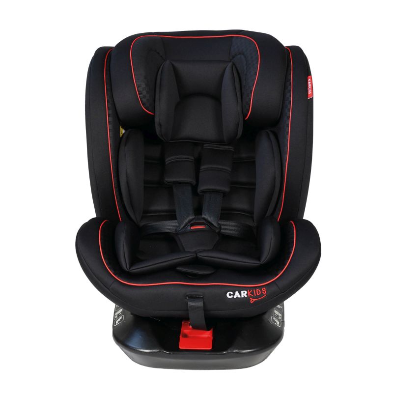 Carkids Carkids I-Size Kinderzitje Darcy 360° Draaibaar 40-150cm Isofix Zwart/Rood 4310037