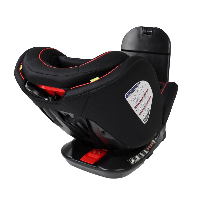 Carkids Carkids I-Size Kinderzitje Darcy 360° Draaibaar 40-150cm Isofix Zwart/Rood 4310037