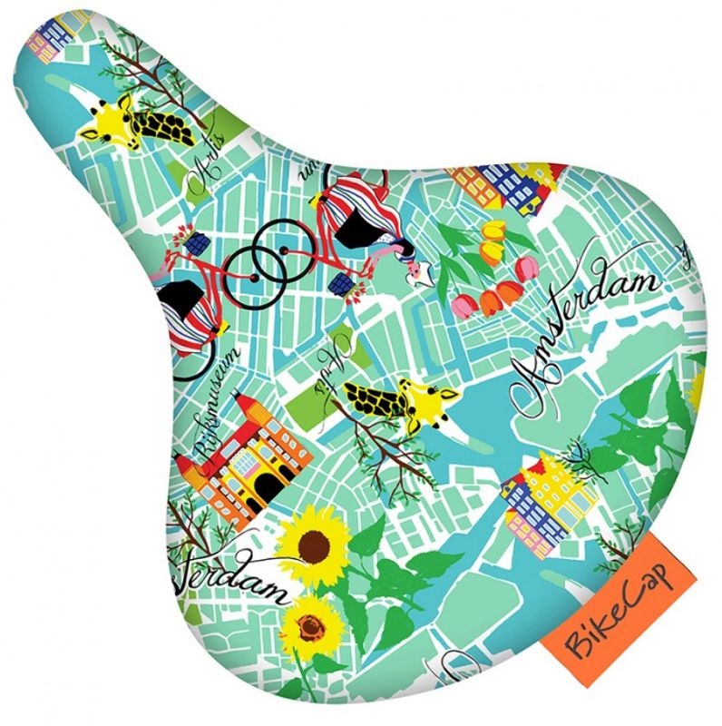Bikecap Bikecap saddle cover Get Lost Amsterdam 5011083