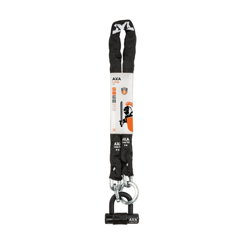 AXA Axa Loop Kettingslot 110cm 9,5mm + disc slot 5011668