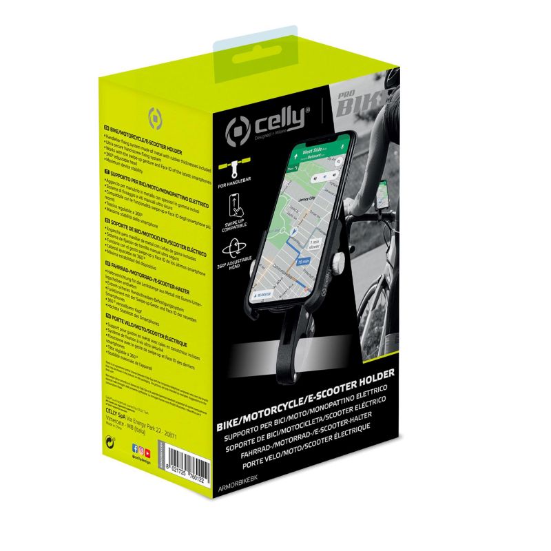 Celly Celly Armor Telefoonhouder Fiets zwart 5025166