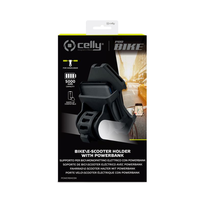 Celly Celly Telefoonhouder met Powerbank 5025172