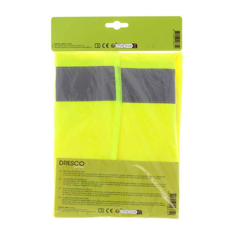 Dresco Dresco Veiligheidsvest reflectie geel 5250010
