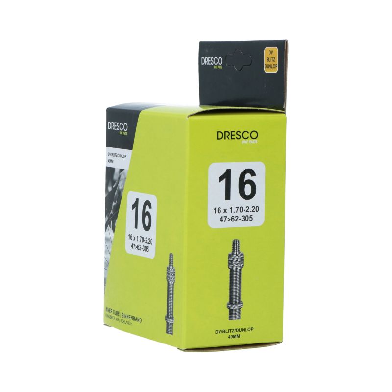Dresco Dresco Binnenband 16 x1.70-2.10 (47/62-305) Dunlop 40mm  5250447