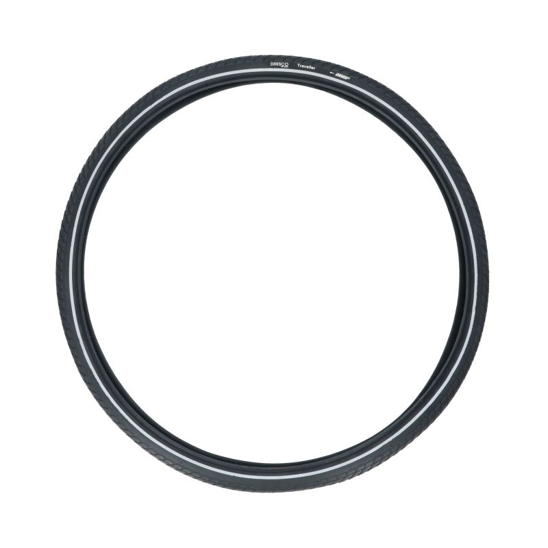 Dresco Dresco Buitenband Traveller 28 x 1.60 (42-622) Reflectie Zwart 5250469