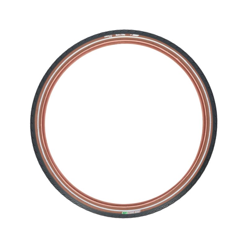 Dresco Dresco Anti-Lek Buitenband Metro Elite 28 x 1.75 (47-622) Reflectie Zwart/Bruin 5250474
