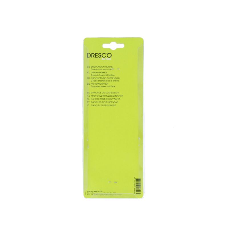 Dresco Dresco Ophanghaken aan ketting 5250703