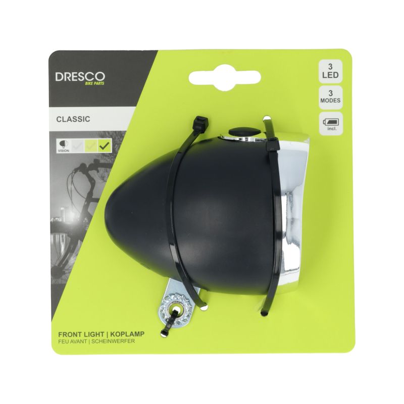 Dresco Dresco Koplamp Classic Zwart 5251000