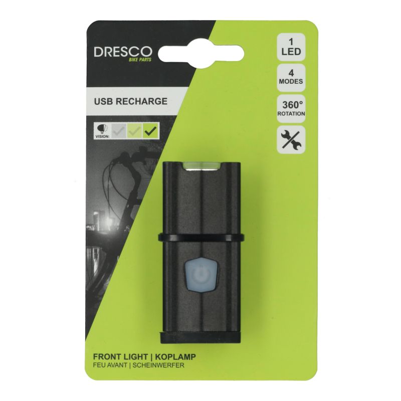 Dresco Dresco Voorlicht USB Oplaadbaar 5251008