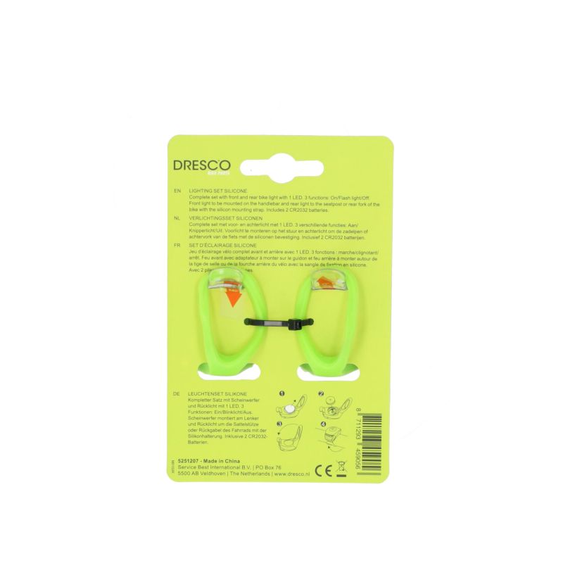 Dresco Dresco Verlichtingsset Siliconen Lime 5251207