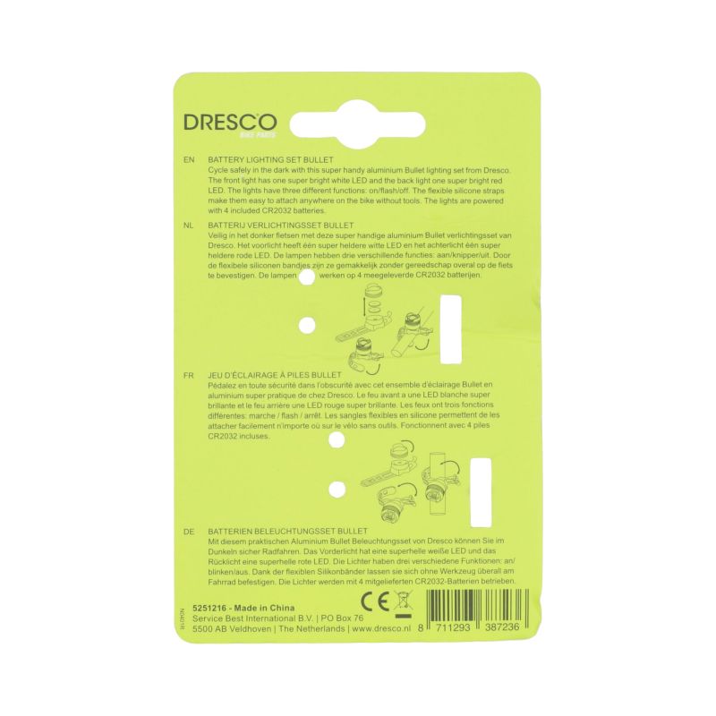 Dresco Dresco Batterij Verlichtingsset Bullet 5251216