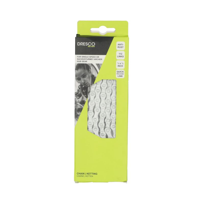 Dresco Dresco Fietsketting City Anti-Roest 1/2x1/8  112 schakels 5251407