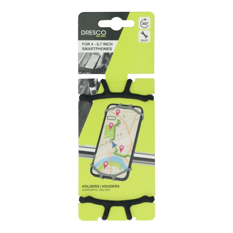 Dresco Dresco Smartphone Houder Fiets EZ Fit Zwart 5251868