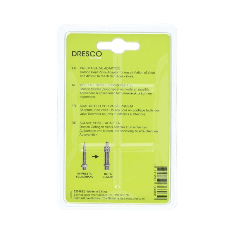Dresco Dresco Verloopnippel Frans Ventiel 5251922