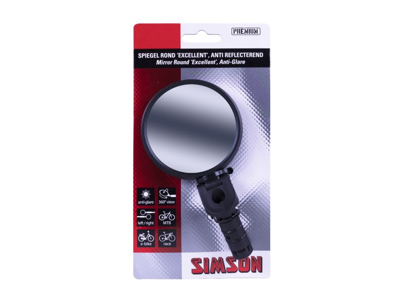 Simson Simson Anti-reflecterende Fietsspiegel Excellent Ø 65mm 5321822