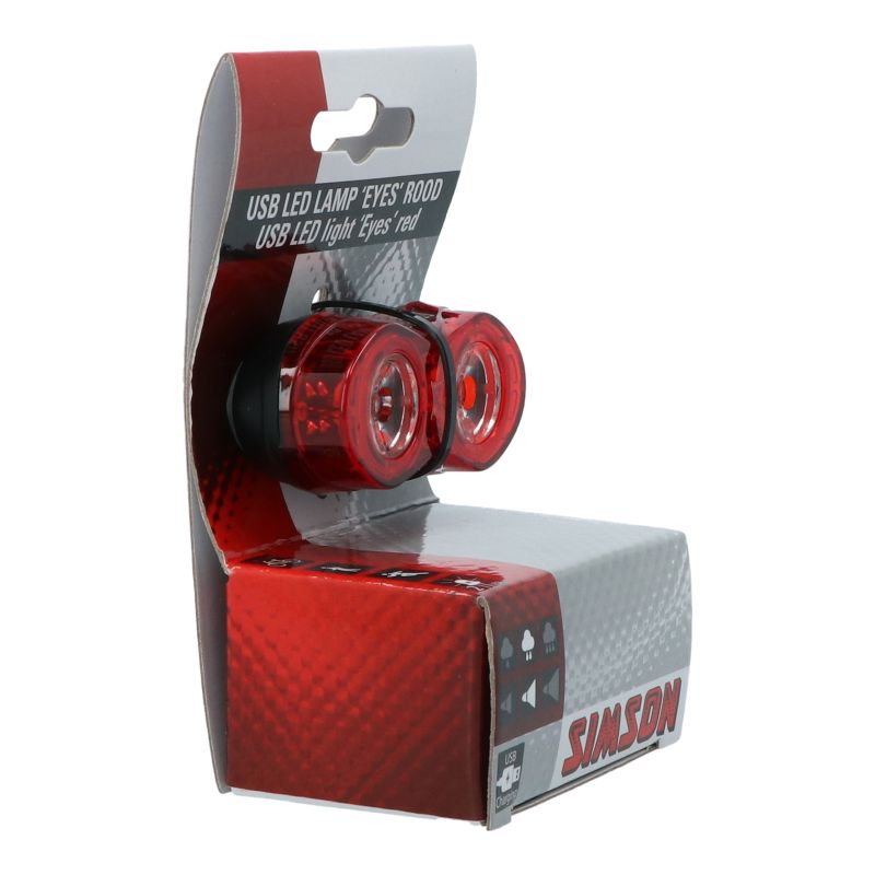 Simson Simson USB LED lamp 'Eyes' rood, 3 lumen 5322002