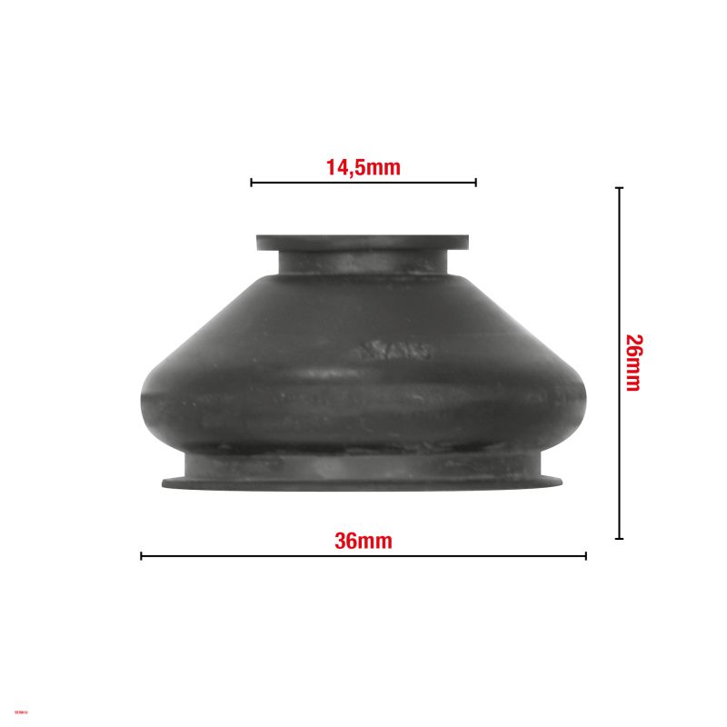 Womi Womi W613 Fuseekogelhoes 14,5x36x26mm PU Montageringen 5570613