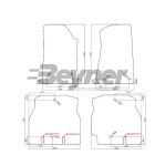 Pasklare stoffen matten Beyner MSN-1363607