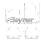 Pasklare stoffen matten Beyner MSV-1472211