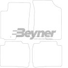 Pasklare stoffen matten Beyner MSV-1473706