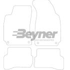 Pasklare stoffen matten Beyner MSV-1476278