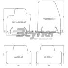 Pasklare stoffen matten Beyner MSV-1476627
